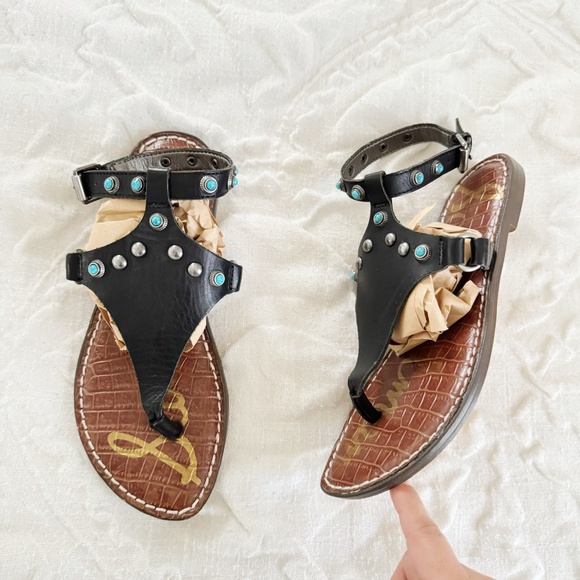 Sam Edelman Galena Studded Sandal New $85 - Picture 7 of 9